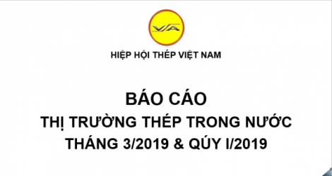 Tình hình thị trường thép Việt Nam tháng 3/2019 và Quý I năm 2019