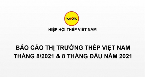 Tình hình thị trường thép Việt Nam tháng 8/2021 và 8 tháng đầu năm 2021
