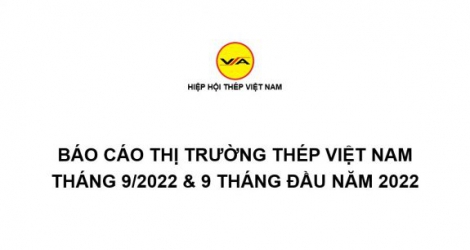 Tình hình thị trường thép Việt Nam tháng 9/2022 và 9 tháng đầu năm 2022